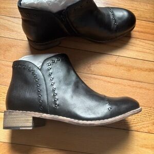 Skechers Black Ankle Boots with Stud Detail